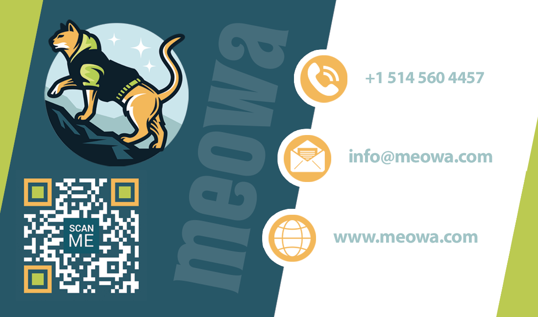 Meowa Business Card Back